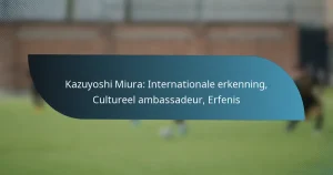 Kazuyoshi Miura: Internationale erkenning, Cultureel ambassadeur, Erfenis